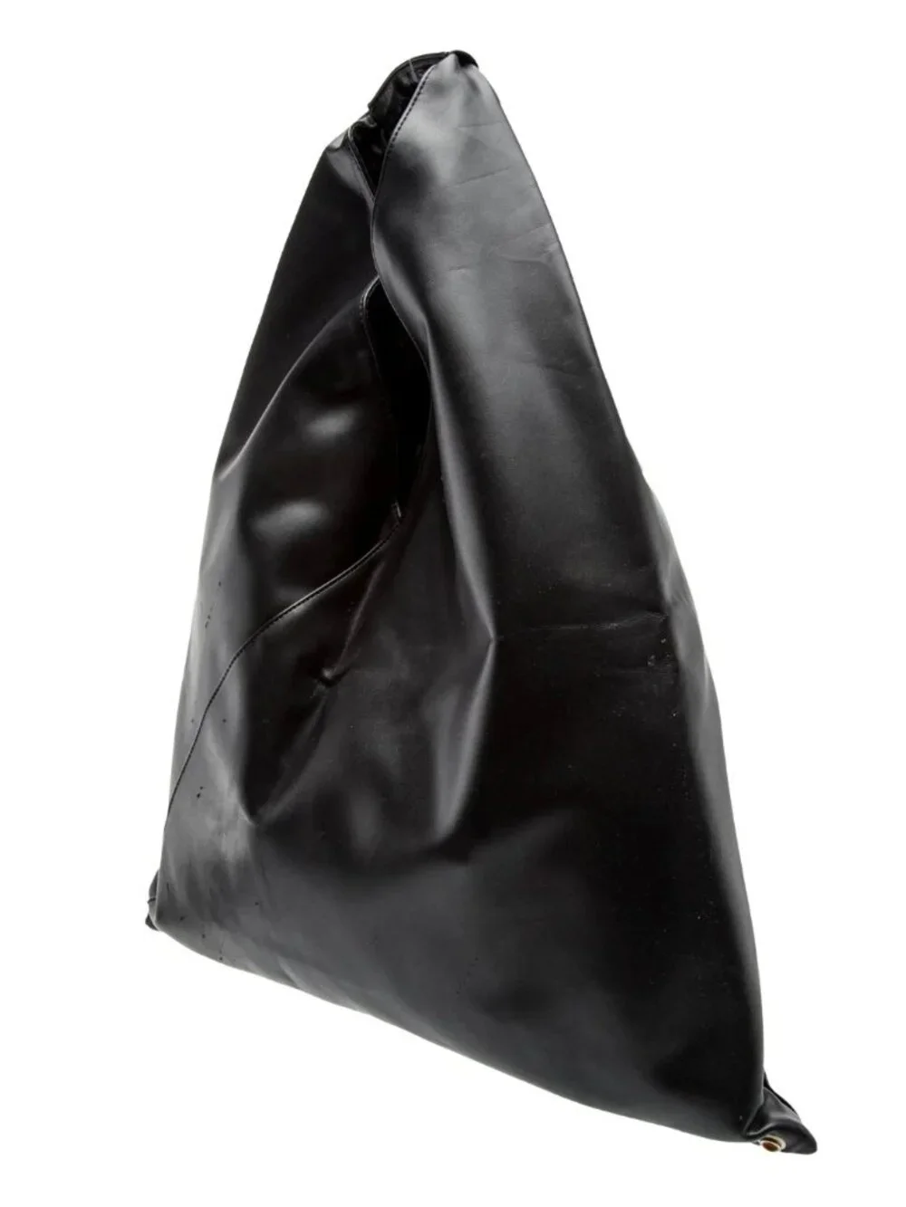 MM6 Margiela Large Leather Triangle Tote